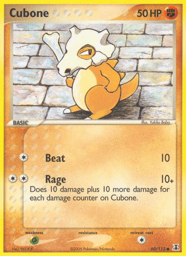 Carta Cubone 60/113 do set Delta Species — Pokémon TCG | Bynx