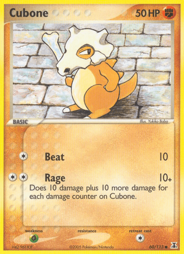 Carta Cubone 60/113 do set Delta Species — Pokémon TCG | Bynx