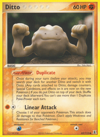 Carta Ditto 62/113 do set Delta Species — Pokémon TCG | Bynx