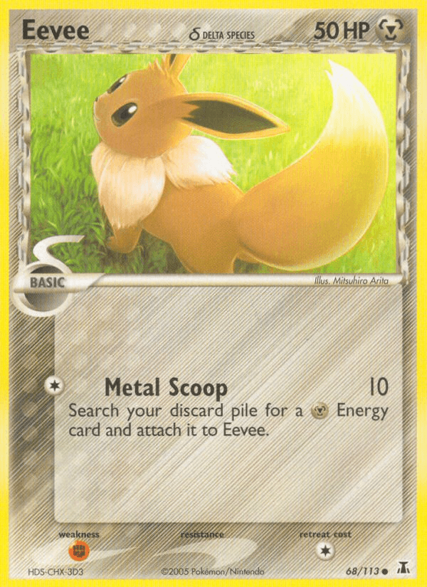 Carta Eevee δ 68/113 do set Delta Species — Pokémon TCG | Bynx
