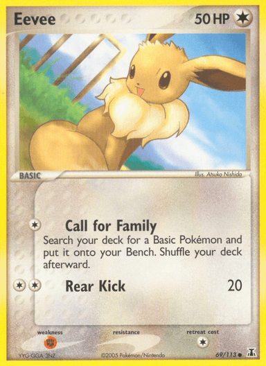 Carta Eevee 69/113 do set Delta Species — Pokémon TCG | Bynx