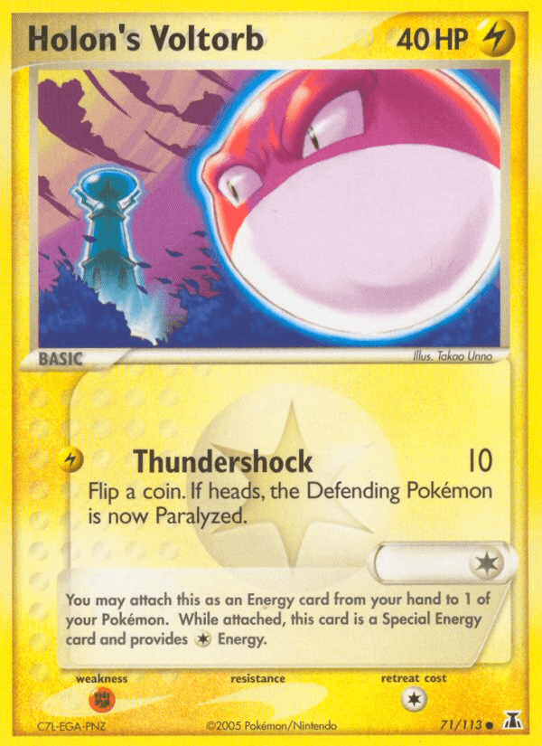 Carta Holon's Voltorb 71/113 do set Delta Species — Pokémon TCG | Bynx