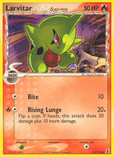 Carta Larvitar δ 73/113 do set Delta Species — Pokémon TCG | Bynx