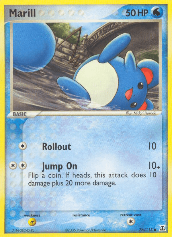 Carta Marill 76/113 do set Delta Species — Pokémon TCG | Bynx