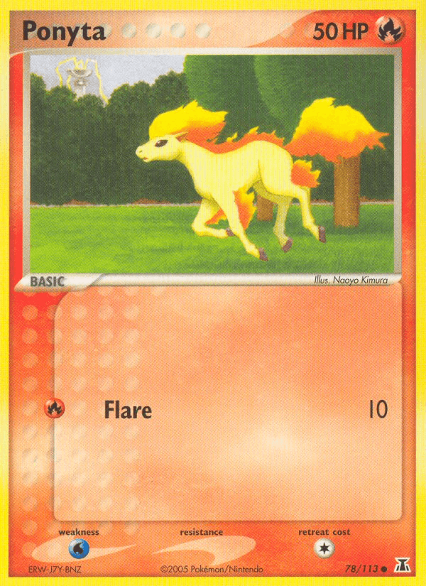 Carta Ponyta 78/113 do set Delta Species — Pokémon TCG | Bynx