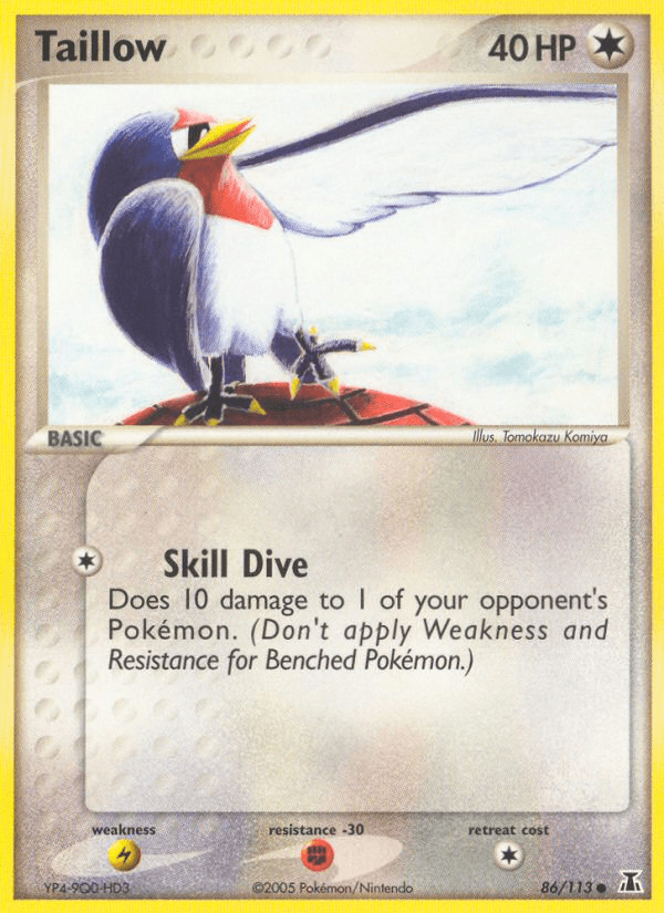 Carta Taillow 86/113 do set Delta Species — Pokémon TCG | Bynx