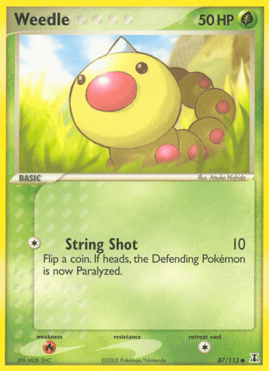 Carta Weedle 87/113 do set Delta Species — Pokémon TCG | Bynx