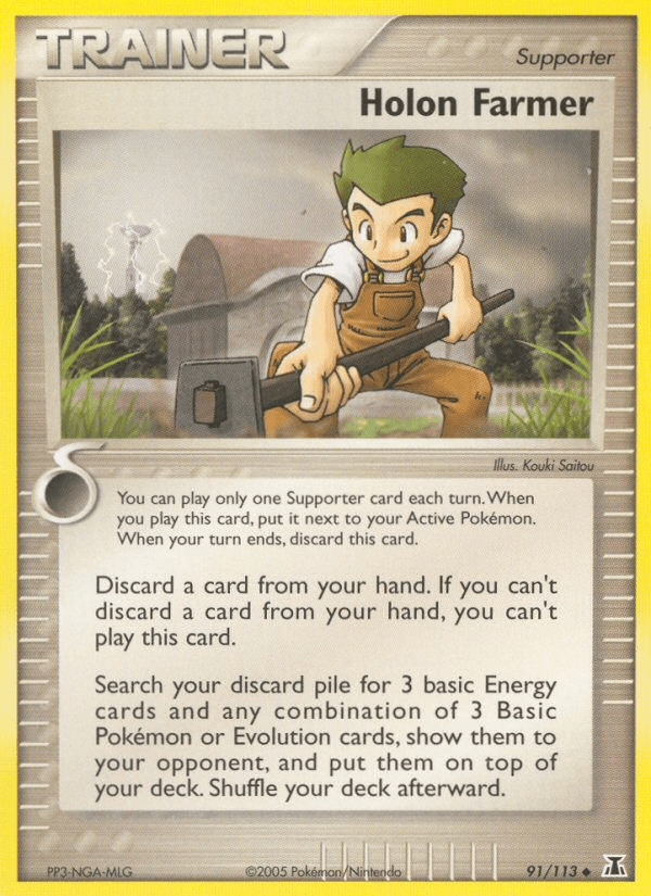 Carta Holon Farmer 91/113 do set Delta Species — Pokémon TCG | Bynx