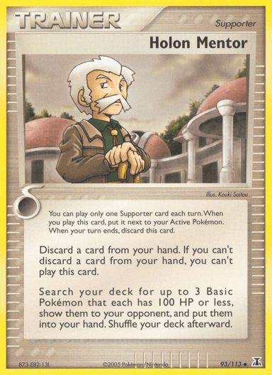 Carta Holon Mentor 93/113 do set Delta Species — Pokémon TCG | Bynx