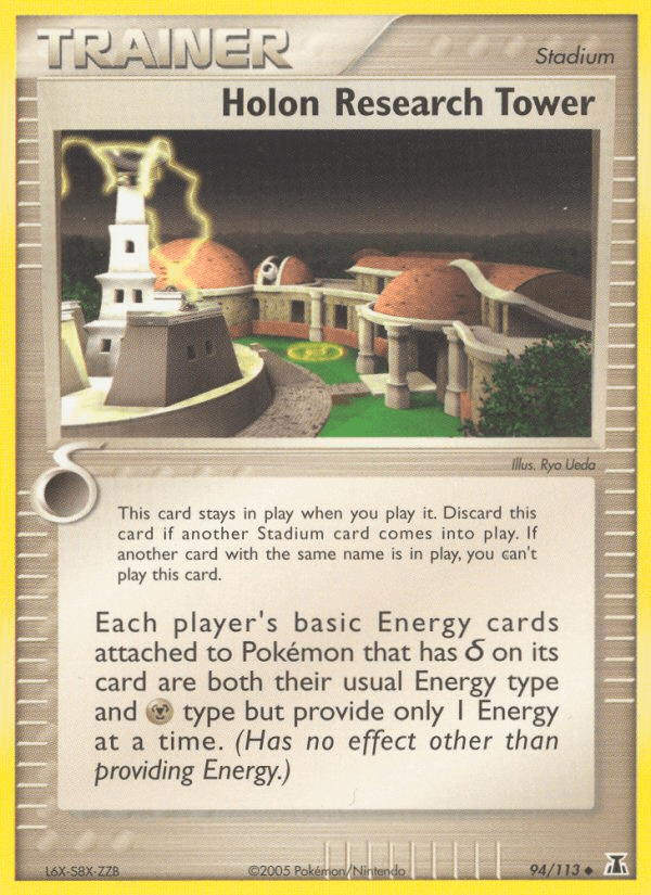 Carta Holon Research Tower 94/113 do set Delta Species — Pokémon TCG | Bynx