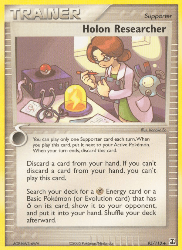 Carta Holon Researcher 95/113 do set Delta Species — Pokémon TCG | Bynx