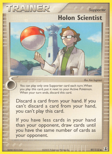 Carta Holon Scientist 97/113 do set Delta Species — Pokémon TCG | Bynx
