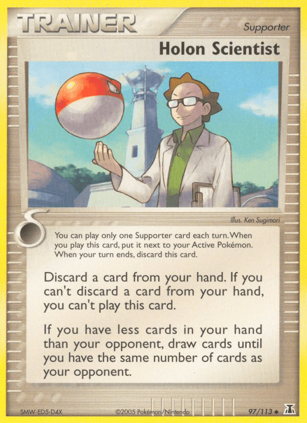 Carta Holon Scientist 97/113 do set Delta Species — Pokémon TCG | Bynx