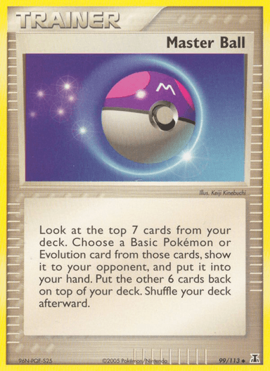 Carta Master Ball 99/113 do set Delta Species — Pokémon TCG | Bynx