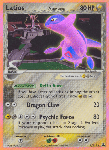 Carta Latios δ 9/113 do set Delta Species — Pokémon TCG | Bynx