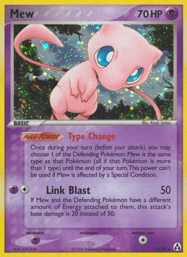 Carta Mew 10/92 do set Legend Maker — Pokémon TCG | Bynx