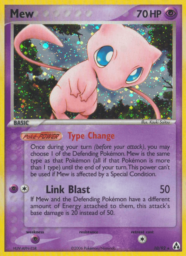 Carta Mew 10/92 do set Legend Maker — Pokémon TCG | Bynx
