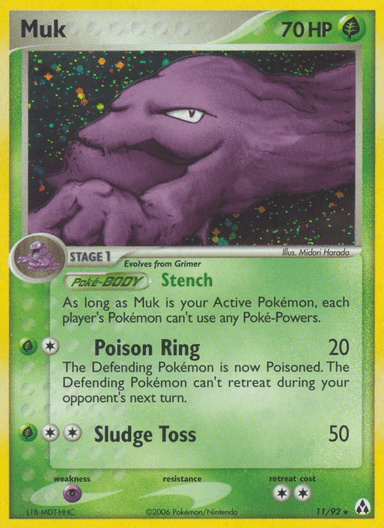 Carta Muk 11/92 do set Legend Maker — Pokémon TCG | Bynx