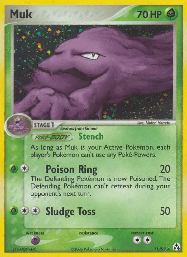 Carta Muk 11/92 do set Legend Maker — Pokémon TCG | Bynx