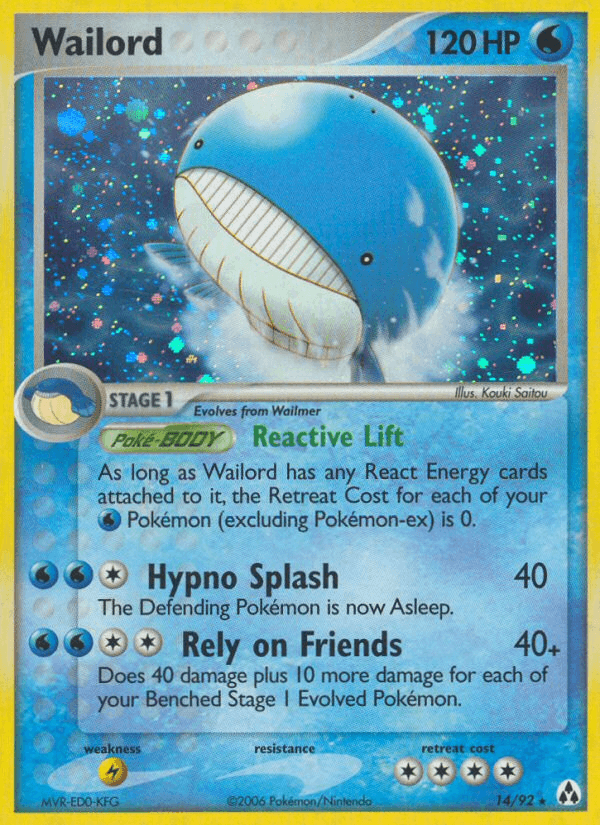 Carta Wailord 14/92 do set Legend Maker — Pokémon TCG | Bynx