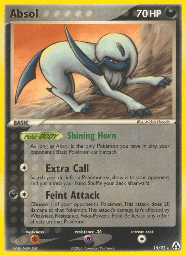 Carta Absol 15/92 do set Legend Maker — Pokémon TCG | Bynx