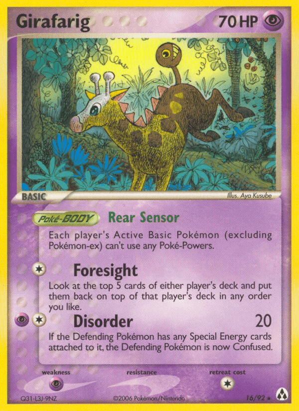 Carta Girafarig 16/92 do set Legend Maker — Pokémon TCG | Bynx