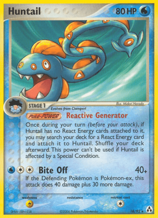 Carta Huntail 18/92 do set Legend Maker — Pokémon TCG | Bynx