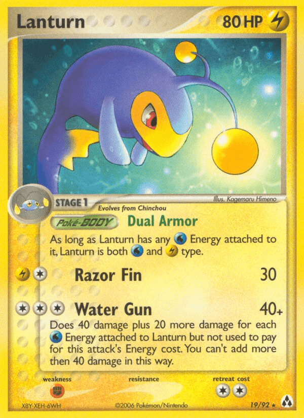 Carta Lanturn 19/92 do set Legend Maker — Pokémon TCG | Bynx