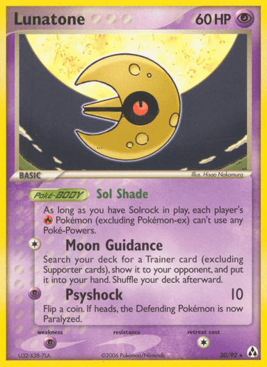 Carta Lunatone 20/92 do set Legend Maker — Pokémon TCG | Bynx