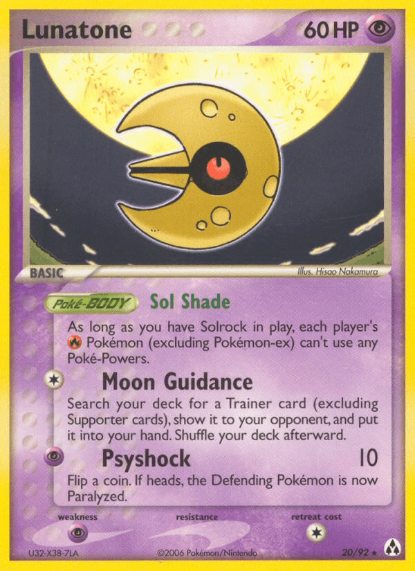 Carta Lunatone 20/92 do set Legend Maker — Pokémon TCG | Bynx