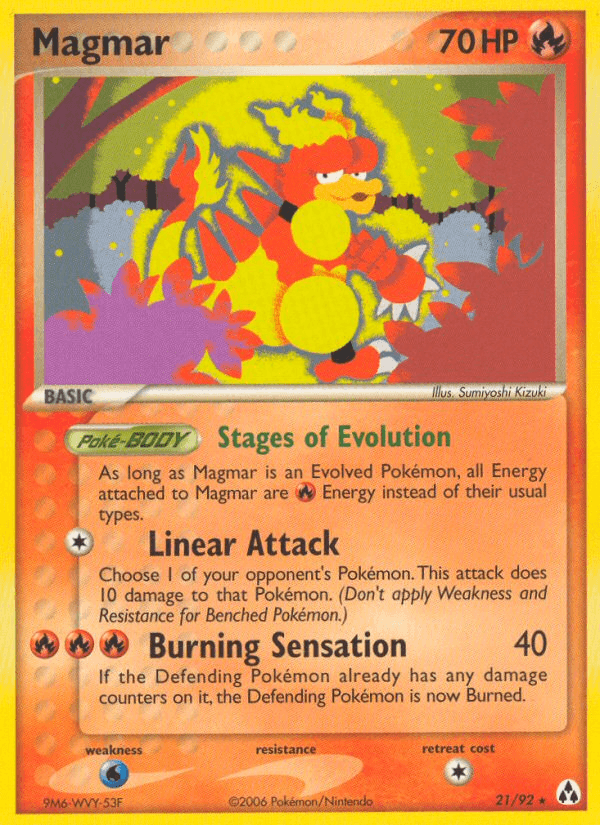 Carta Magmar 21/92 do set Legend Maker — Pokémon TCG | Bynx