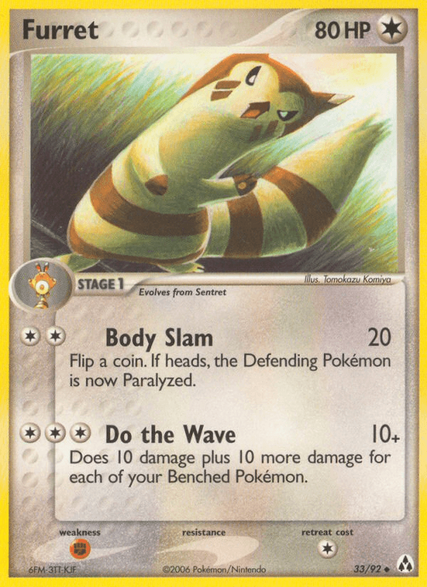 Carta Furret 33/92 do set Legend Maker — Pokémon TCG | Bynx