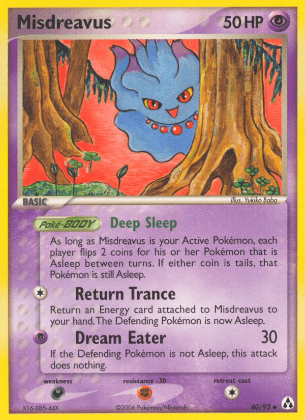 Carta Misdreavus 40/92 do set Legend Maker — Pokémon TCG | Bynx