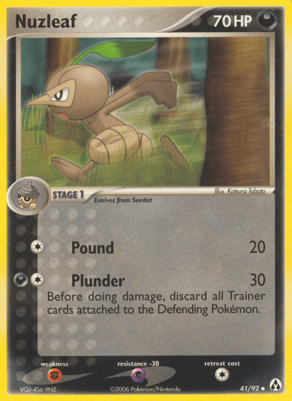 Carta Nuzleaf 41/92 do set Legend Maker — Pokémon TCG | Bynx
