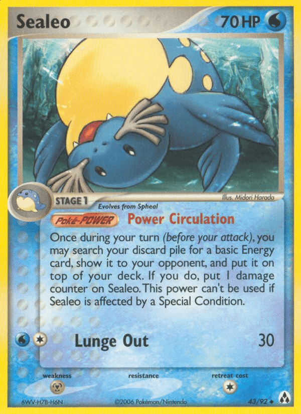Carta Sealeo 43/92 do set Legend Maker — Pokémon TCG | Bynx