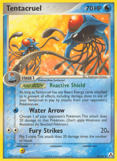 Carta Tentacruel 45/92 do set Legend Maker — Pokémon TCG | Bynx