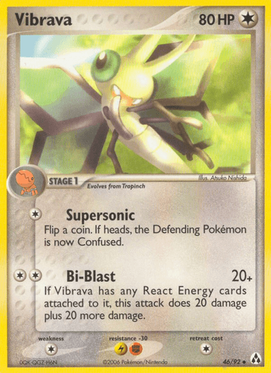 Carta Vibrava 46/92 do set Legend Maker — Pokémon TCG | Bynx