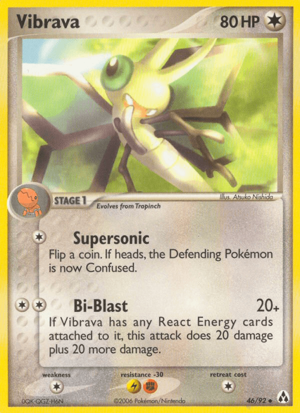 Carta Vibrava 46/92 do set Legend Maker — Pokémon TCG | Bynx