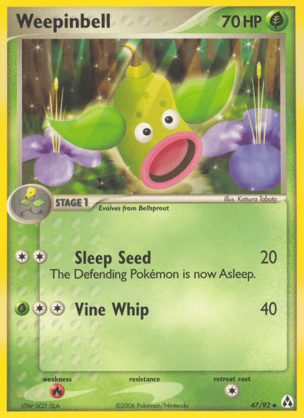 Carta Weepinbell 47/92 do set Legend Maker — Pokémon TCG | Bynx