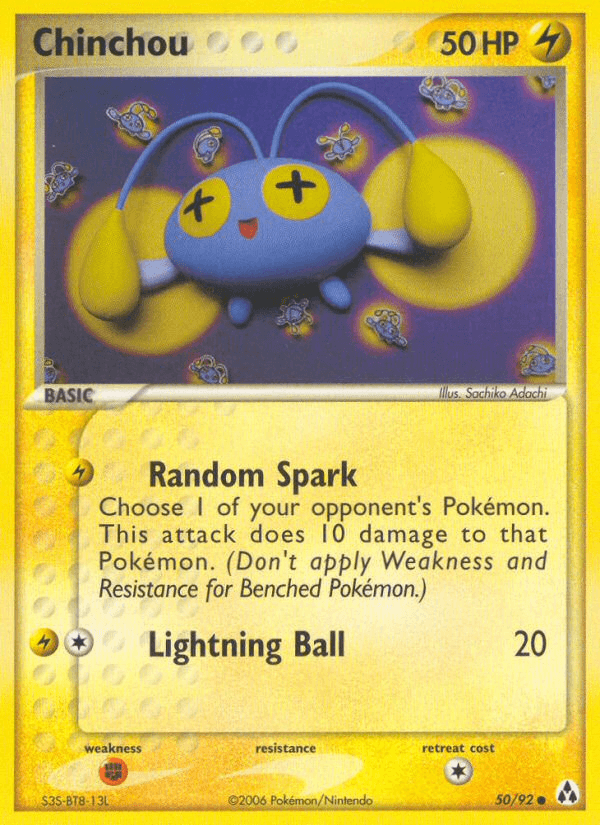 Carta Chinchou 50/92 do set Legend Maker — Pokémon TCG | Bynx