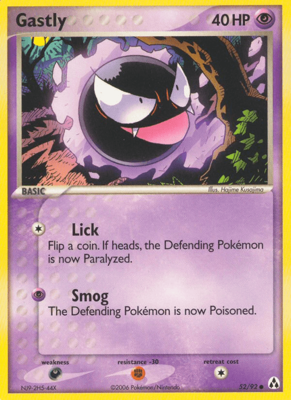 Carta Gastly 52/92 do set Legend Maker — Pokémon TCG | Bynx