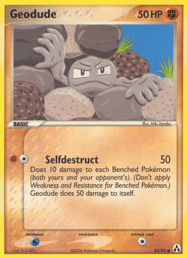 Carta Geodude 53/92 do set Legend Maker — Pokémon TCG | Bynx