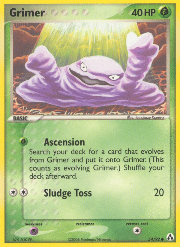 Carta Grimer 54/92 do set Legend Maker — Pokémon TCG | Bynx