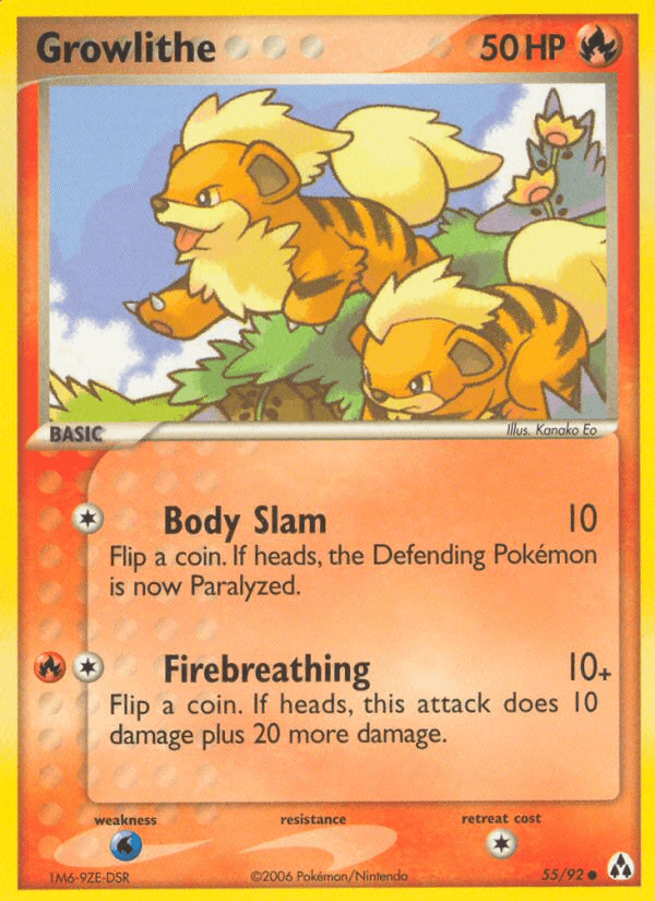 Carta Growlithe 55/92 do set Legend Maker — Pokémon TCG | Bynx
