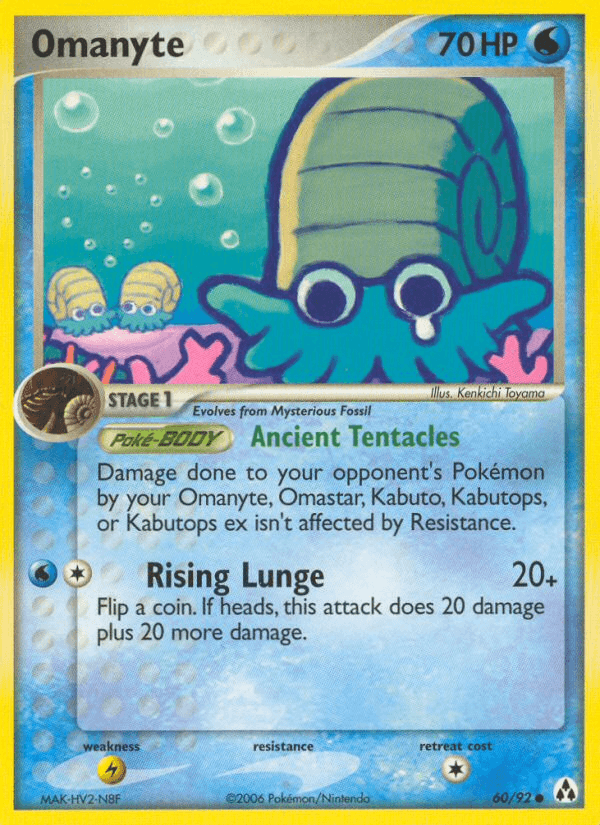 Carta Omanyte 60/92 do set Legend Maker — Pokémon TCG | Bynx