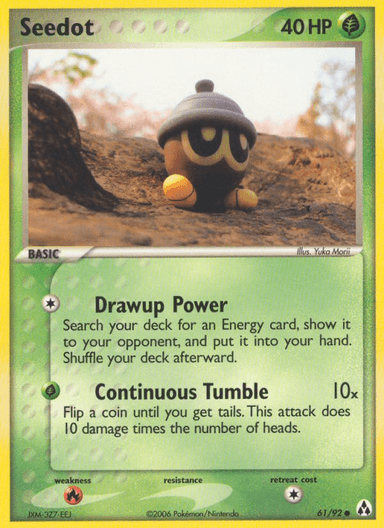 Carta Seedot 61/92 do set Legend Maker — Pokémon TCG | Bynx