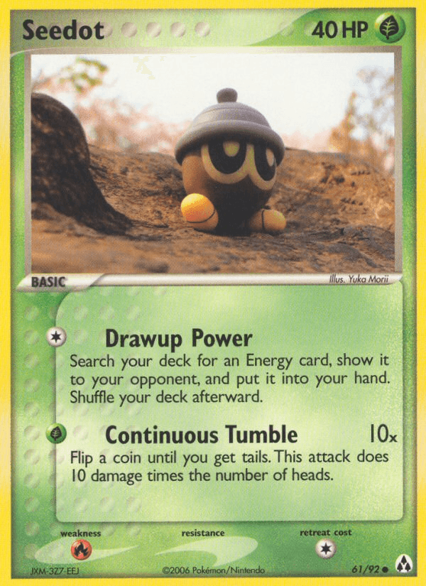 Carta Seedot 61/92 do set Legend Maker — Pokémon TCG | Bynx