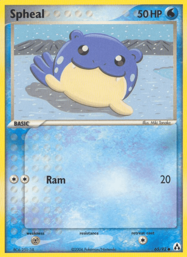 Carta Spheal 65/92 do set Legend Maker — Pokémon TCG | Bynx