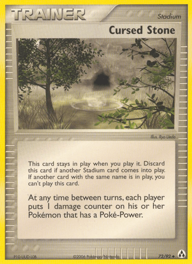 Carta Cursed Stone 72/92 do set Legend Maker — Pokémon TCG | Bynx