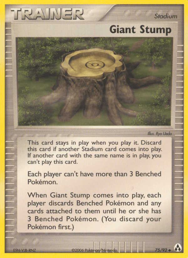 Carta Giant Stump 75/92 do set Legend Maker — Pokémon TCG | Bynx